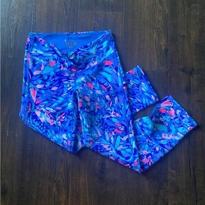 Lilly pulitzer ready set gecko luxletic weekender crop leggings 22” women’s XS